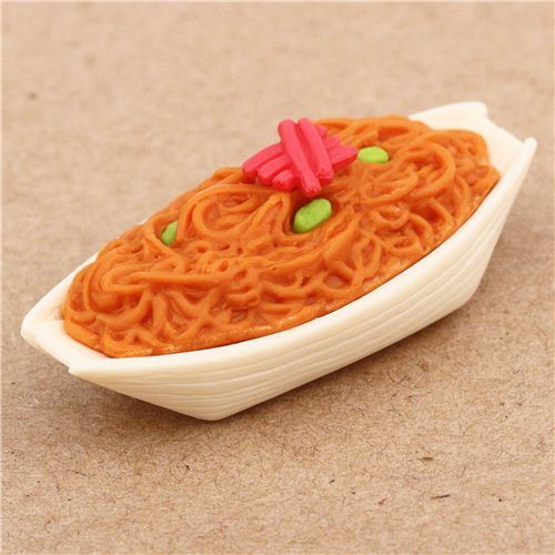 Yakisoba eraser by Iwako from Japan - Food Erasers - Erasers ...