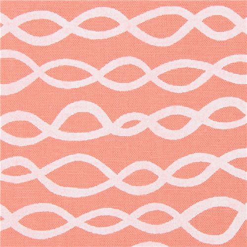 Pfirischfarbenes Mischgewebe mit hellen Schlaufen von Robert Kaufman