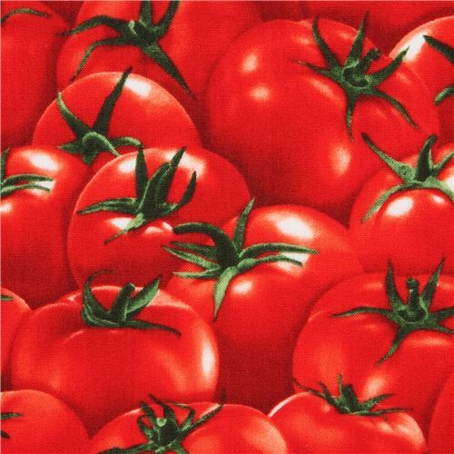 tomato fabric by Timeless Treasures Food Fabric Fabric Kawaii